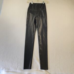 Wilfred Free Black High-Waisted Faux Leather Leggings Size XS